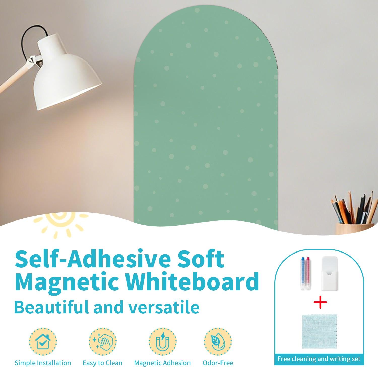Self-Adhesive Soft Magnetic Whiteboard, Matte Erasable Film Design, Easy to Clean, No Marks, Ideal for Learning and Creative Games