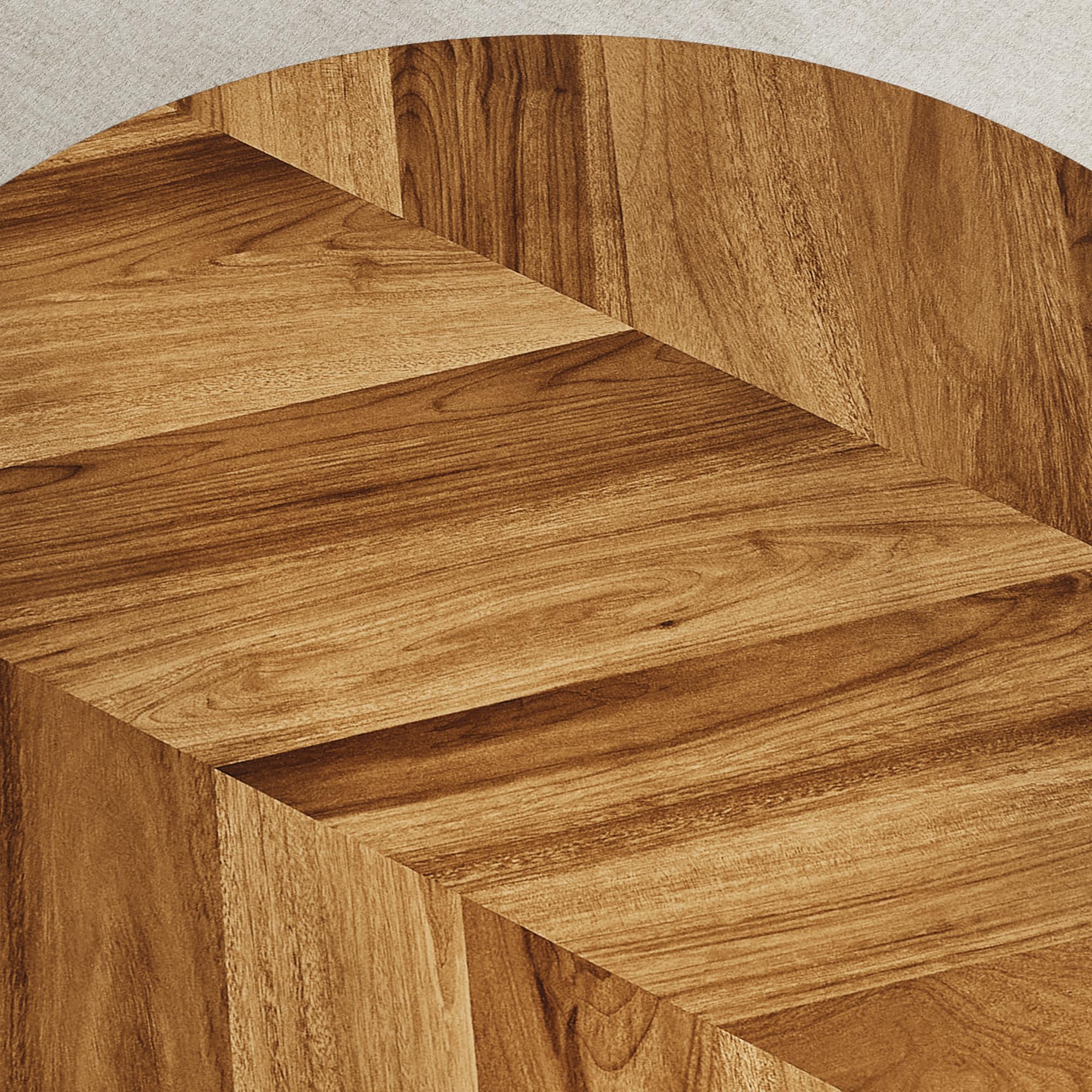 30 Inch Round Farmhouse Coffee Table with Storage Shelf, 2 Tier Rustic Wood Center Table with Curved Metal Legs, Compact Living Room Furniture for Small Spaces Apartments Office