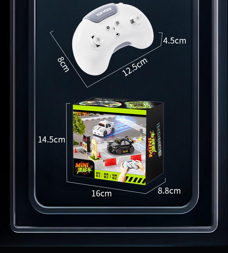 BRRRRT Smart Drift Car Upgrade Edition, customizable, remote-controlled drift car, equipped with magnetic accessories for quick swapping, includes interchangeable tires, features light and sound effects, perfect Christmas gift for adults and children.