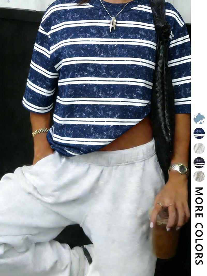 Unisex Camouflage Print T-Shirt, Short Sleeve Casual Top, Full Body Pattern Design, Simple Minimalist Style for Daily Wear