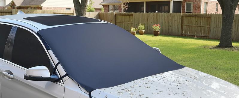 Black Friday Deal! 2025 Upgraded 2-in-1 Windshield Snow Shield Cover - Thickened 600D Oxford Fabric, All-Season Anti-Snow/Ice/Frost & UV Sunshade, with Side Mirror Covers, Easy to Install TikTok Shop Car Windshield Snow Shield - Anti-Snow Protection