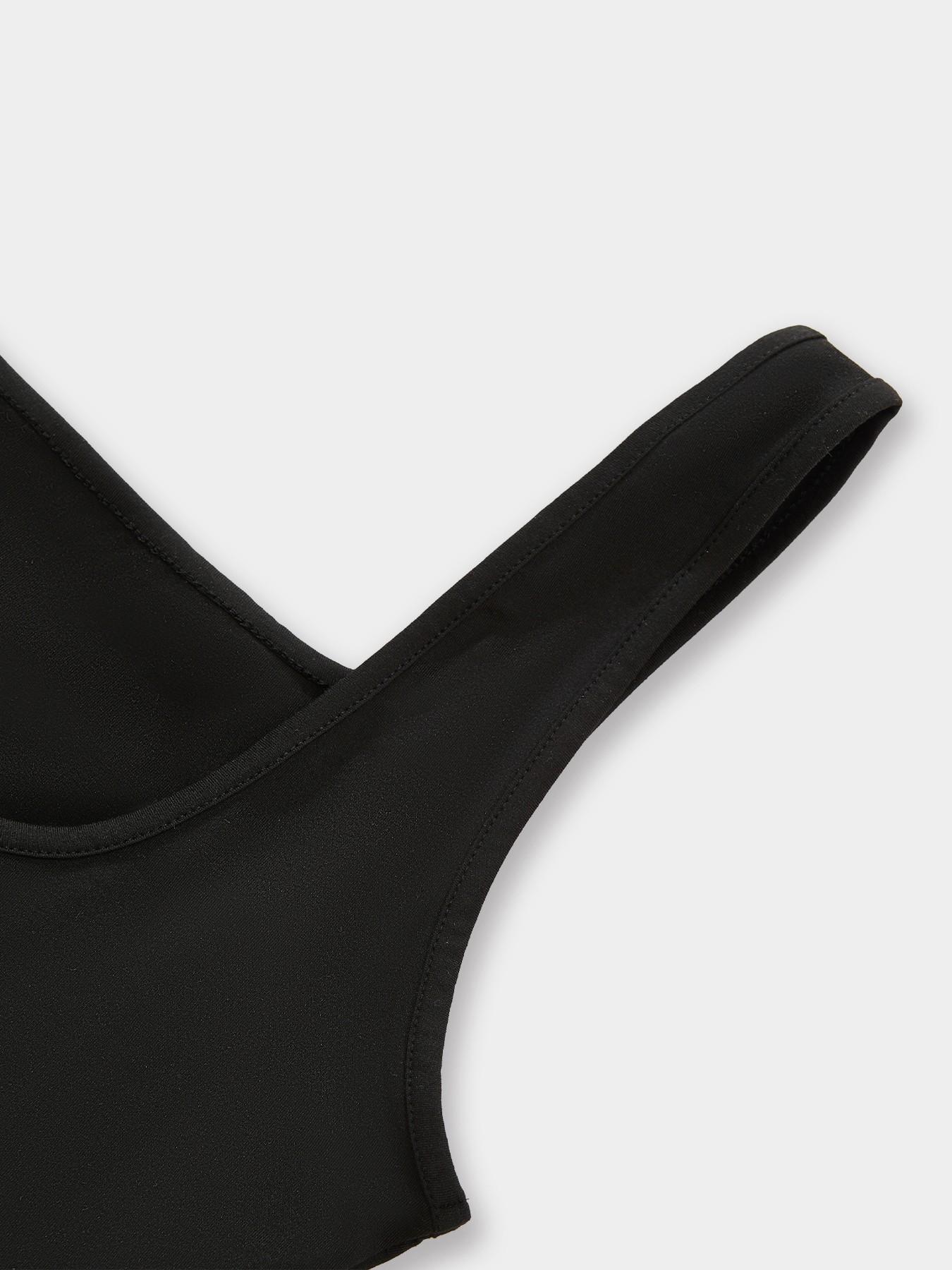 Women's Square Neck Sleeveless Black Tight Unitard Shorts, Slimming Stretch Streetwear Romper, Perfect For Summer Vacation And Night Out