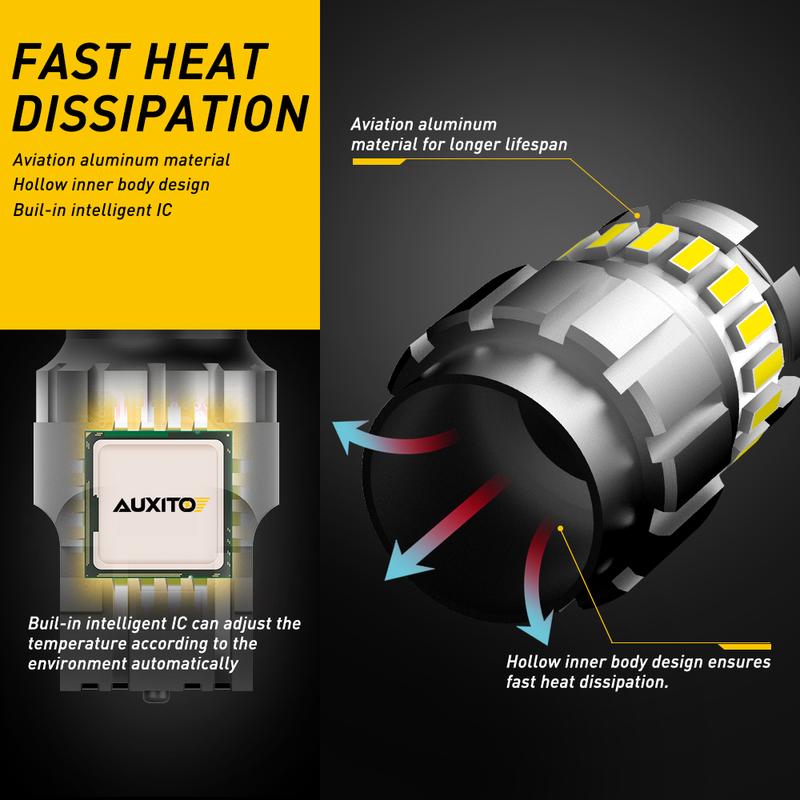 AUXITO 7443 7440 LED Bulb for Reverse Light 6000K White, 2800LM 300% Brighter 7441 7444 T20 W21W LED for Backup Light, Tail Light, Brake Light, Turn Signal Light, Parking Light, DRL, Pack of 2 AUXITO 7443 7440 LED Bulb for Reverse Light 6000K White, 2800LM 300% Brighter 7441 7444 T20 W21W LED for Backup Light, Tail Light, Brake Light, Turn Signal Light, Parking Light, DRL, Pack of 2