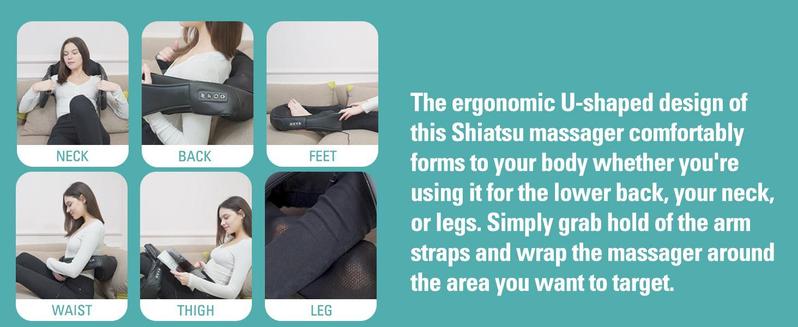 Electric Shiatsu Massage Pillow for Neck, Back, Shoulder, Leg & Foot - Relieve Muscle Pain, Perfect Gift for Men, Women & Family - Valentine's Day Present