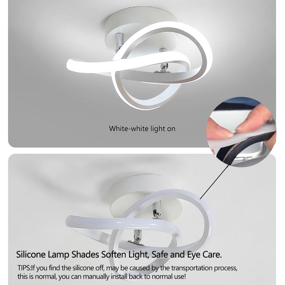 LED Ceiling Light, black/white/gold, 3-color dimmable. Ideal for bedrooms, corridors, hallways, studies, and simple modern interior home lighting.