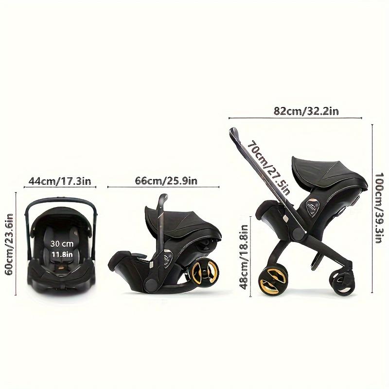 BRODARK Baby stroller Multi-functional high landscape folding light mall supermarket outdoor baby stroller 3 In 1 Stroller, High & Quality & Lightweight Travel Stroller For Babies Adjustable Bassinet