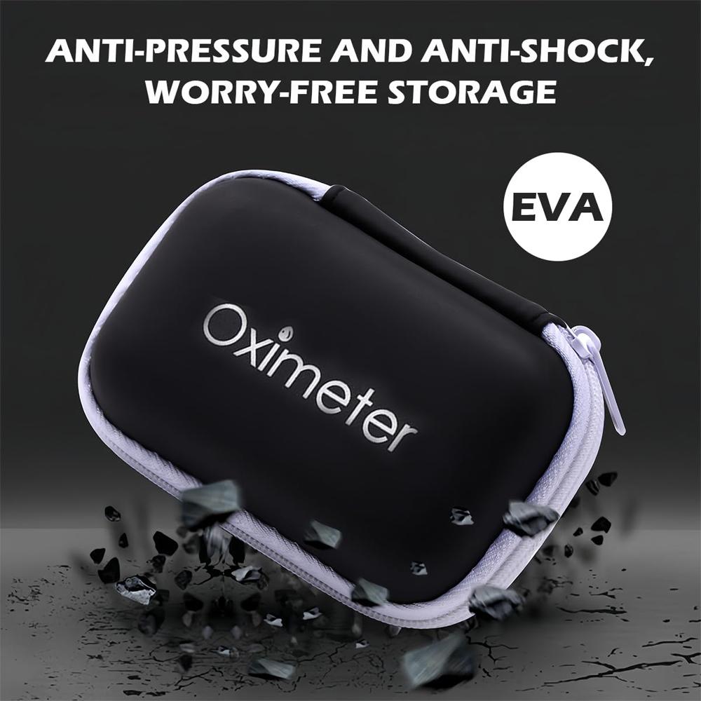 Pulse Oximeter Storage Case, Durable Protective Cover for Medical Equipment, Portable Design with Compact Size for Easy Carrying, Ideal for Home Use & Travel, Space Saving Storage, Travel Organization Pouch