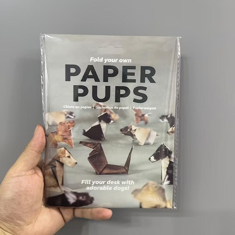 50pcs DIY 3D Paper Cat Dog Origami Kit, Step-By-Step Instructions, Pre-Cut Pieces, Easy Assembly, Fun Gift, Home Decor, No Glue Needed