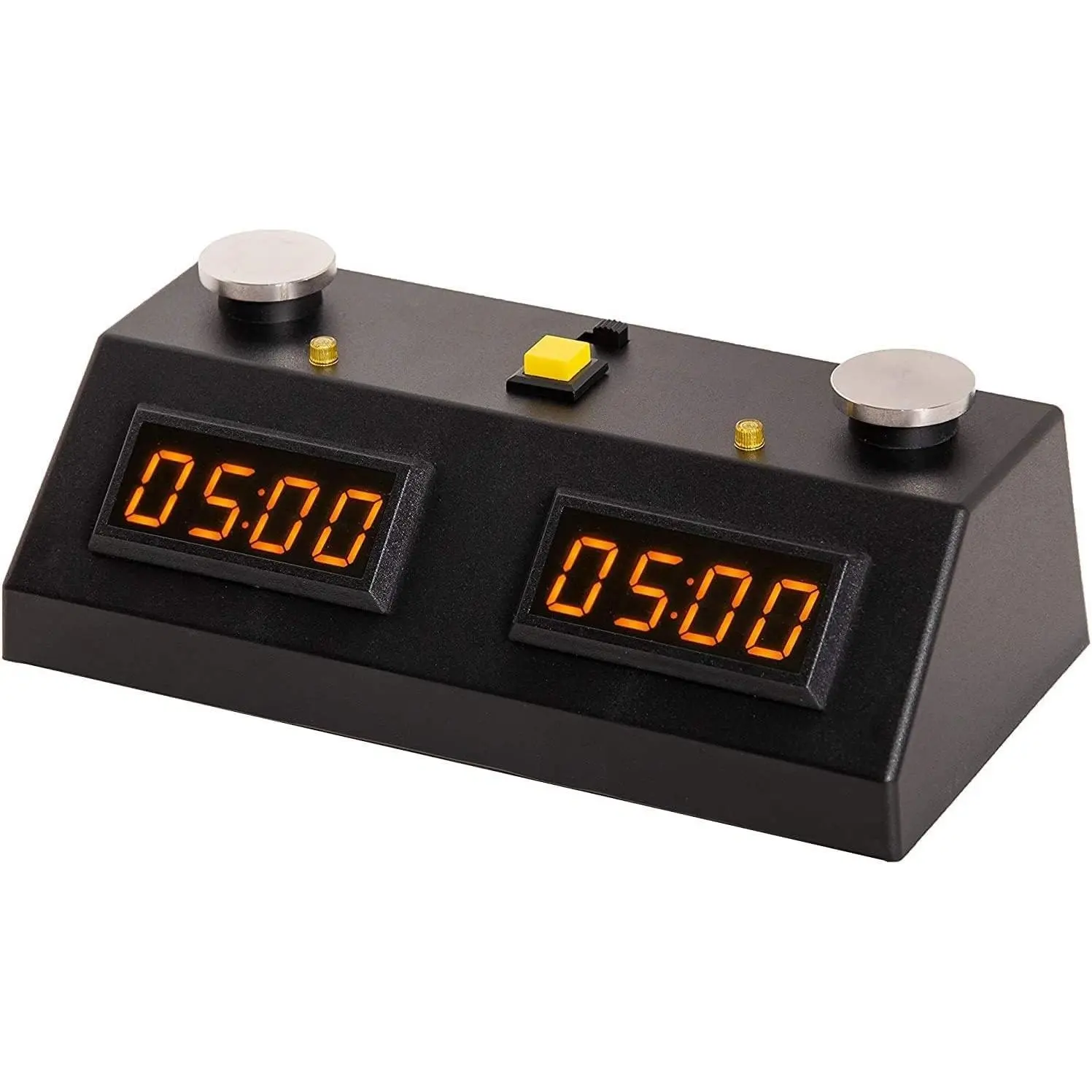 Digital Professional Chess Clock - Black/Yellow