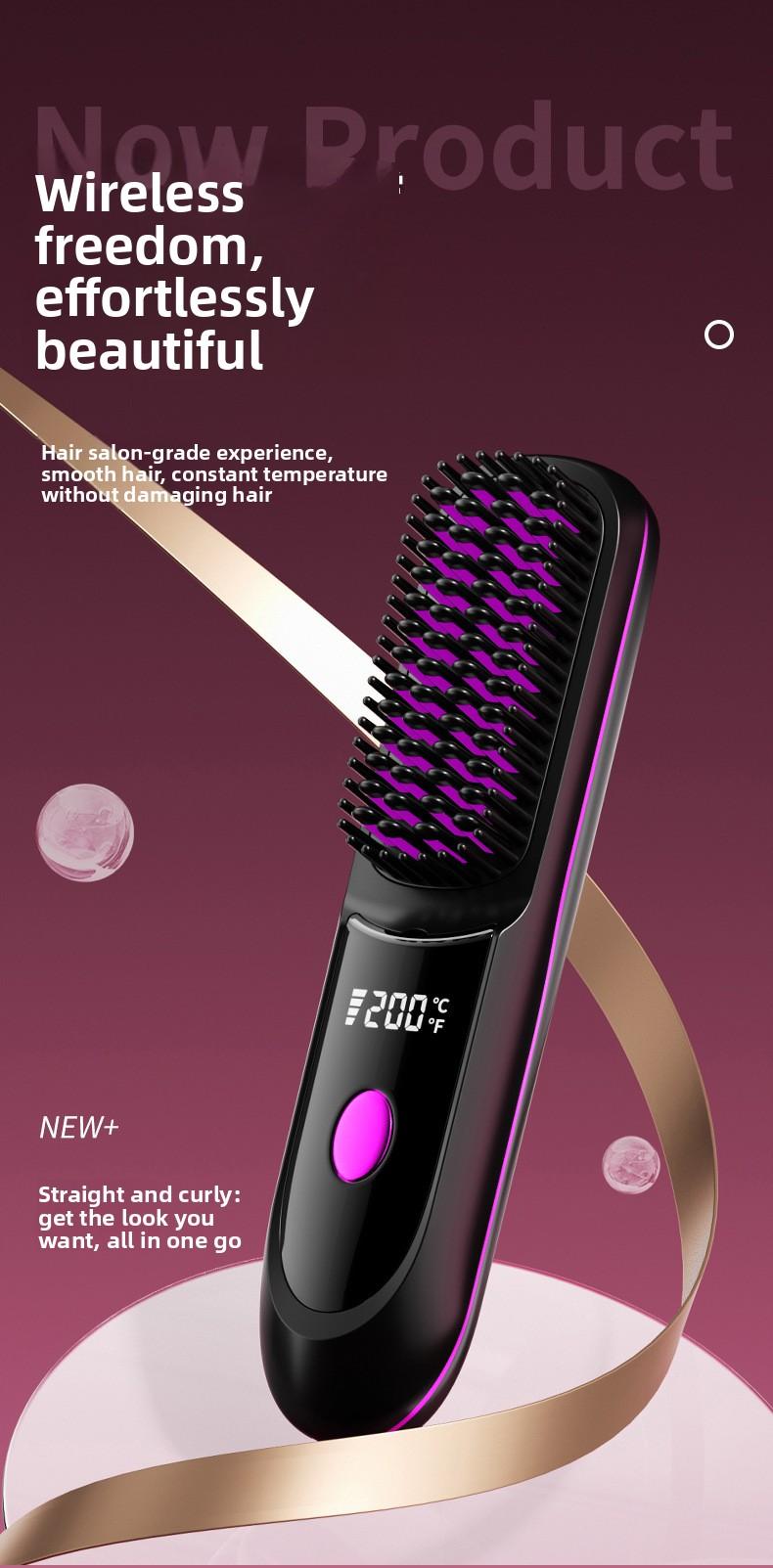 2026 New Straightening Comb Negative Ion Wireless Straightening Comb ...