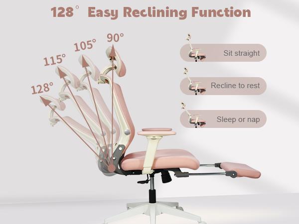 【TikTokShopBlackFriday】FlexiSpot Foldable Ergonomic Office Chair with Footrest | High-Back Computer Chair with 2D Headrest, Mesh Back, Sponge Seat, Adjustable Lumbar Support, and 2D Armrests | Ideal for Home Office