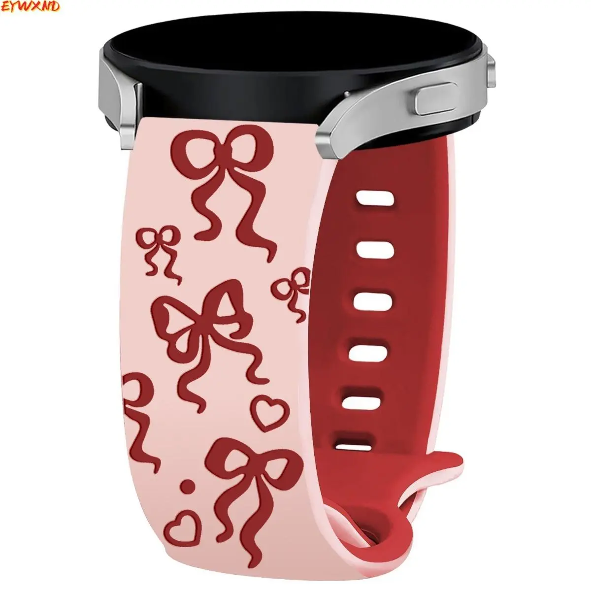 EYWXND Bow pattern for Samsung Galaxy Active/Watch watch bands with butterfly buckle. tiktokshopbacktoschool