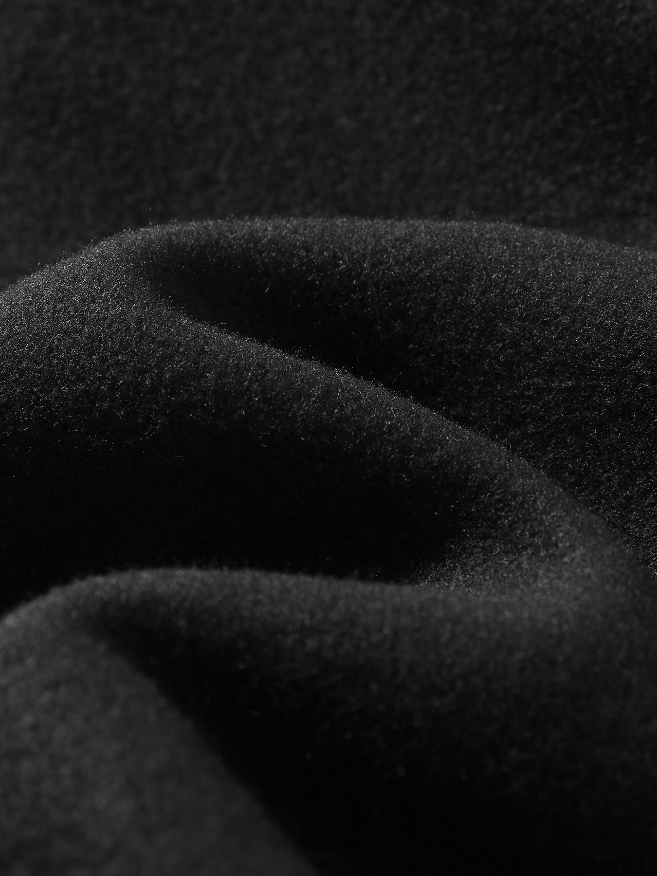 Men's Fleece Lined Casual Straight Leg Pants, Plain Basic Fashion High Street Jogger Pants, Rivet Decoration, Cold Weather Daily Wear, Streetwear, Casual Sports Trousers