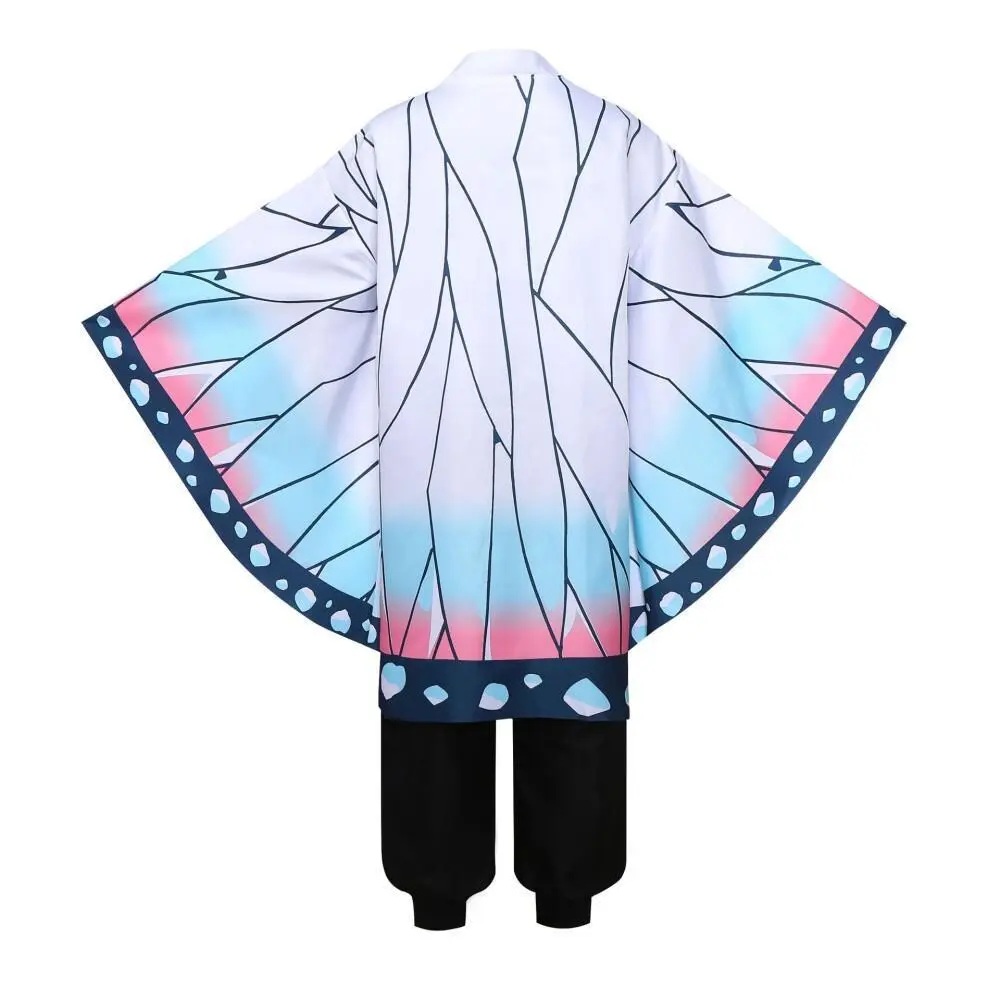 Anime Demon Slayer Shinobu Cosplay Costume Set - Adult/Children Acres Uniform with Wig for Halloween Parties, Shinobi, Full, Polyester, Classic Halloween, Polyester Clothes, Accessories, Wig Only, Full Set