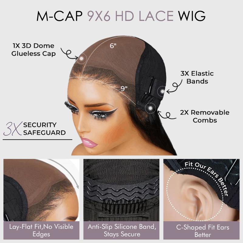 Wavymy 9x6 HD Burmese Curly Wear Go Lace Frontal Wig Curly Texture Wig with Finger Coil Ends Skin-Melt HD Lace Human Hair Wigs With Invisi Drawstring Pre-Bleached Glueless Wig 250% Density