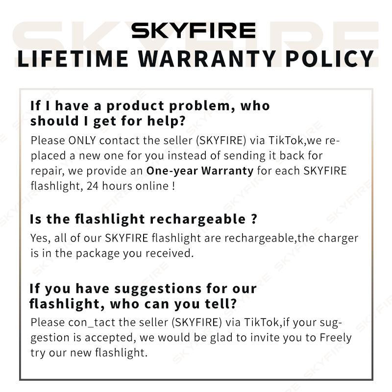Skyfire Flashlight 2015 Outdoor Lighting Emergency Ignition Reverse Charging Multi-function,Camping light function