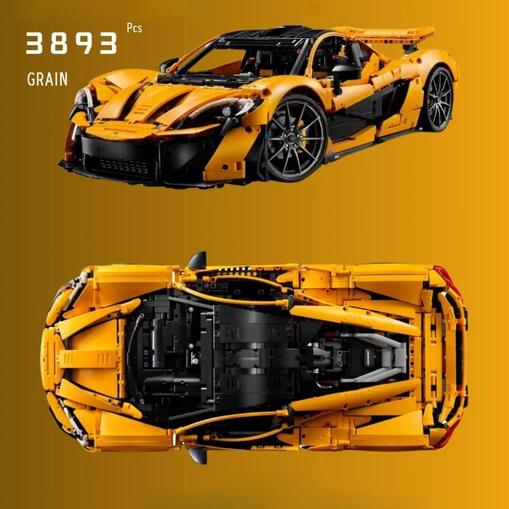 Technic  P1 Hypercar Building Set, Scale Model Car Kit for Adults to Build, Collectible Vehicle with V8 Piston Engine and 7-Speed Gearbox, Gift for Men, Women, Him or Her 42172 P1 building kit for birthday/Christmas gift  P1 building blocks gift for car l