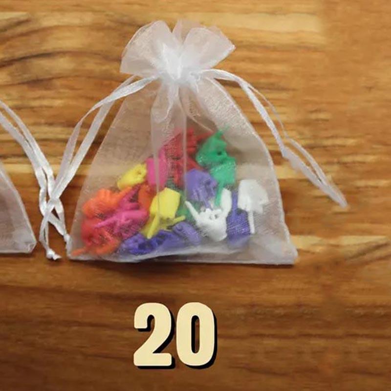 Mini Middle Finger Funny Plastic F-U Hand Set in Bold Colors or Mixed Pack, 10/20 Pcs Novelty Spoof Toys and Joke Gifts Among Friends