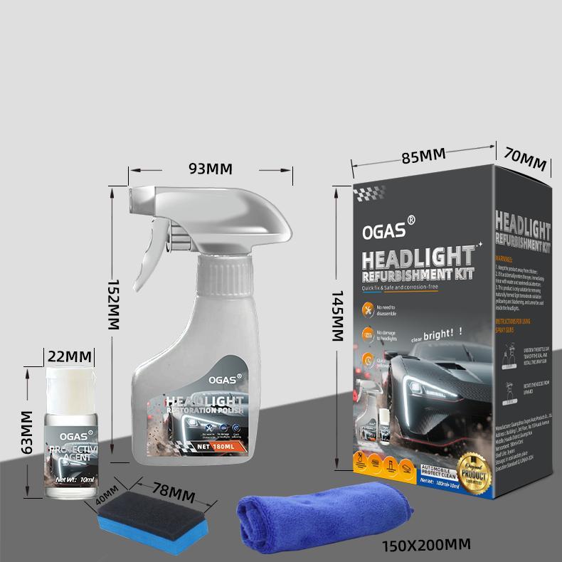 Aredia Headlight Restoration Kit – Guaranteed To Last As Long As You Own Your Vehicle – Brings Headlights Back to Like New Condition - No Power Tools Required