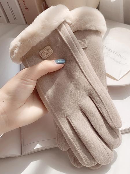 Women's Thick Warm Gloves for Fall & Winter, Windproof Touchscreen Compatible, Ideal for Cycling, Electric Bike, Daily Sports