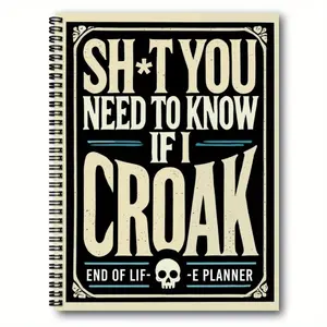 Vintage Spiral Planner Notebook, Lifetime Planning & Note-Taking, Covering Real Estate, Business Affairs, Wishes, Beautiful Paper Pages