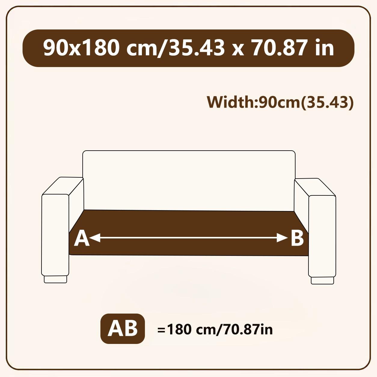 1pc Universal Sofa Pad, Reusable Casual Style, Fits 1-4 Seater Sofas, Non-Slip, Pet-Friendly, Suitable for All Rooms