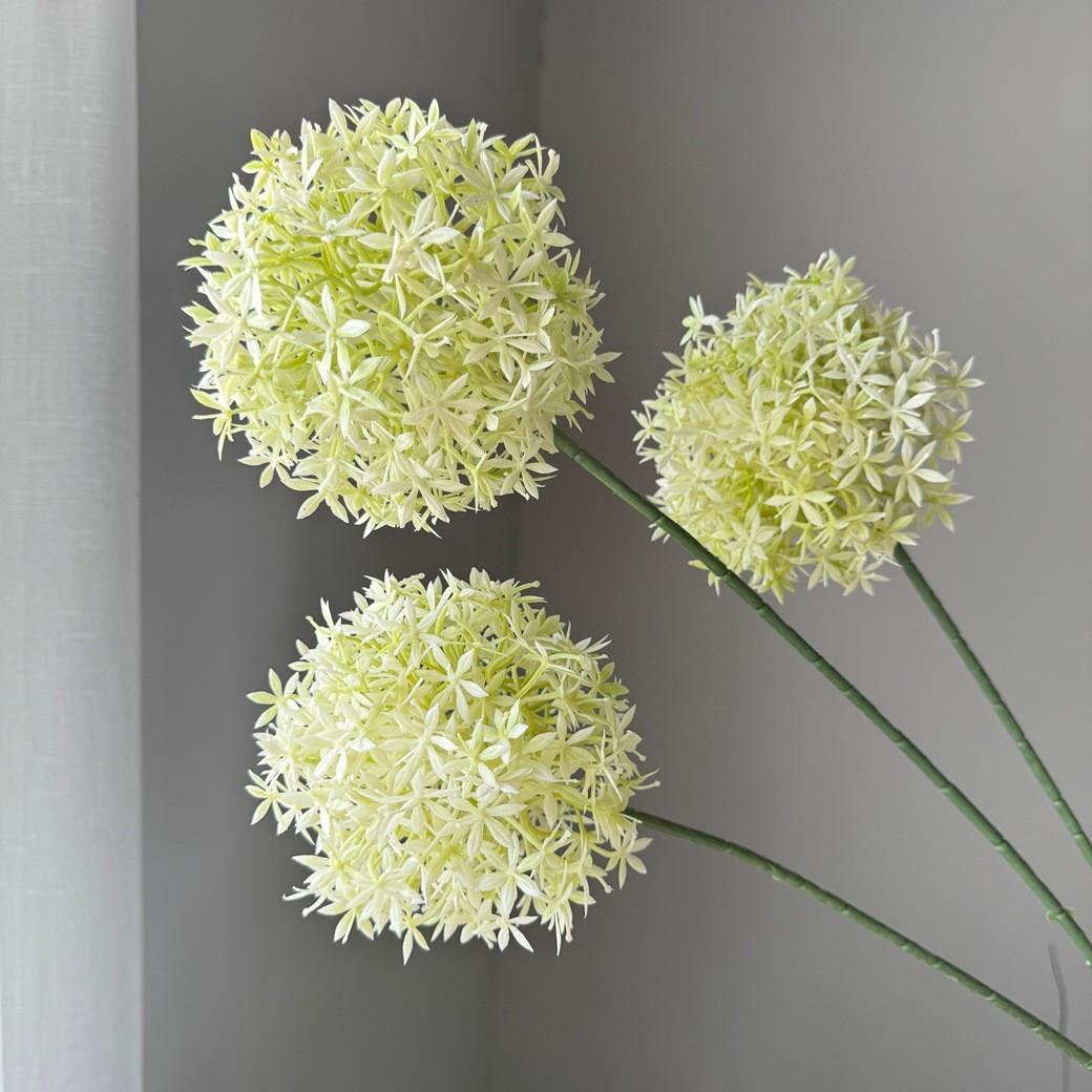 Hot Selling Single Onion Ball Artificial Flowers, High Quality Factory Direct Supply, Soft Decor for Living Room Wedding Decoration