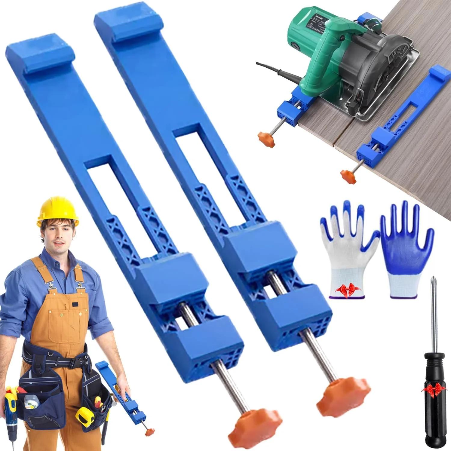 Adjustable Cutting Machine Base Guide, Electric Circular Saw Milling Positioning Clamp, Precision Wood Cutting Guide, Woodworking Tools, Specially Designed for Precision Cutting and Milling Tasks, Power Tools