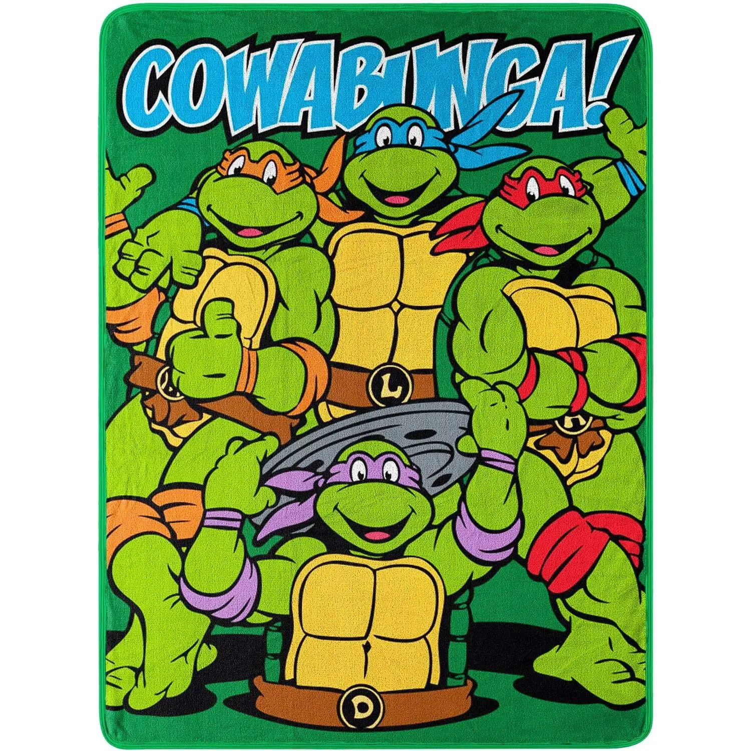 Cartoon Teenage Mutant Ninja Turtles blanket, suitable for all seasons, sofa beds, picnics, etc., comfortable and soft.