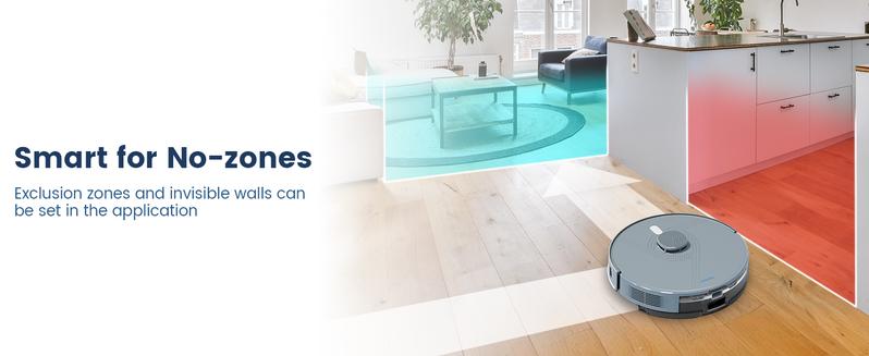 AIRROBO L50+ Robot Vacuum and Mop Combo with 5500Pa Suction, Auto-Emptying Dust Base, Smart Mapping & Voice Control – 60-Day Hands-Free Cleaning for Carpets & Hard Floors