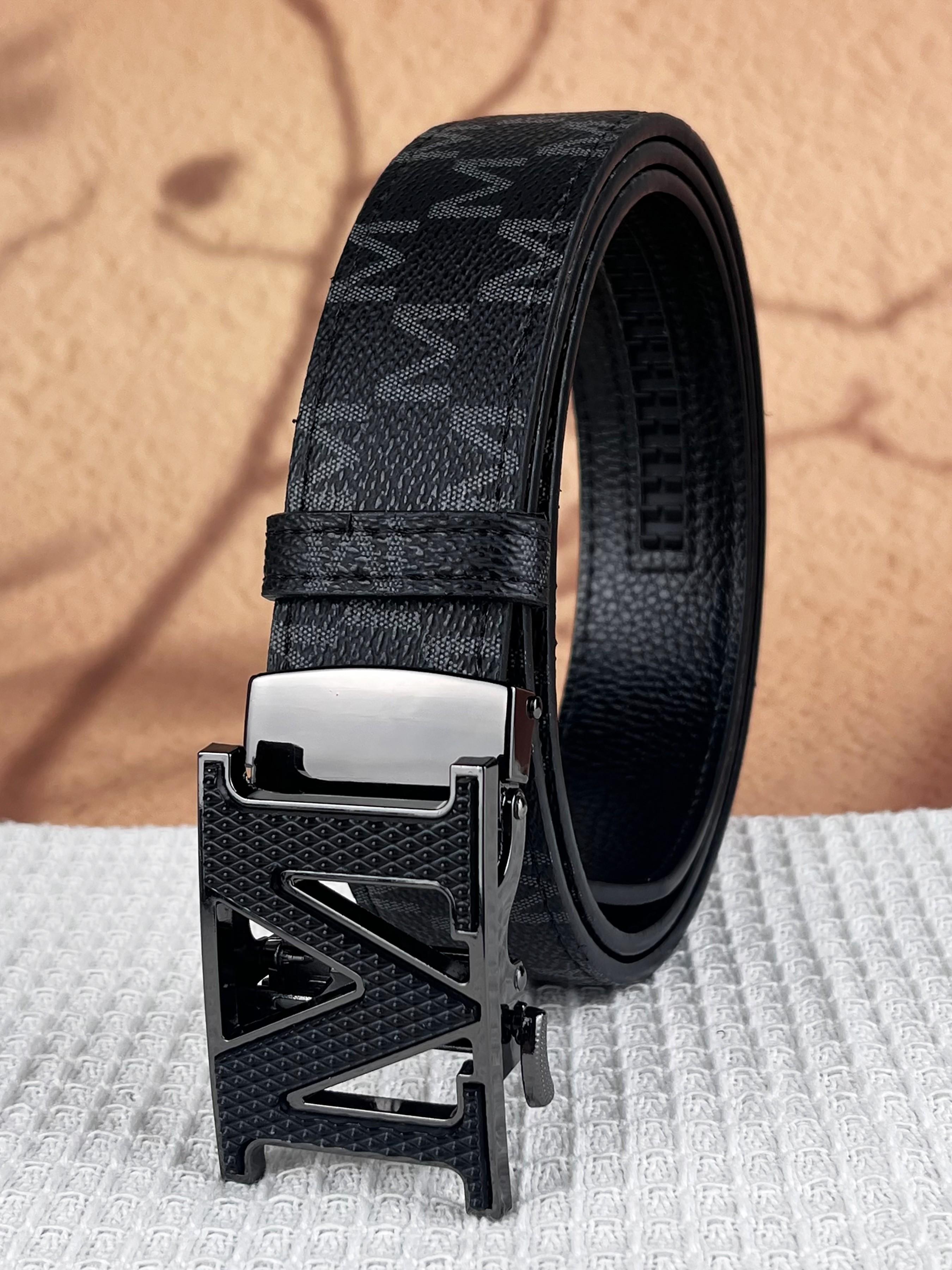 Letter Shape Alloy Automatic Buckle Belt, Trendy Versatile Buckle, 1 ...