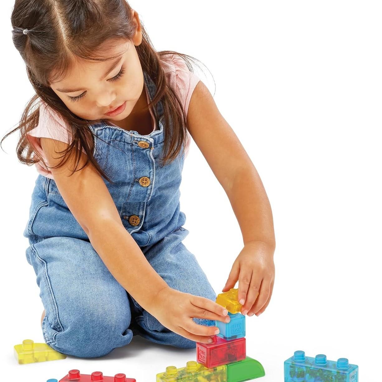 48-piece extruded and stretched soft building blocks, sensory soft building blocks, children's jelly building block set