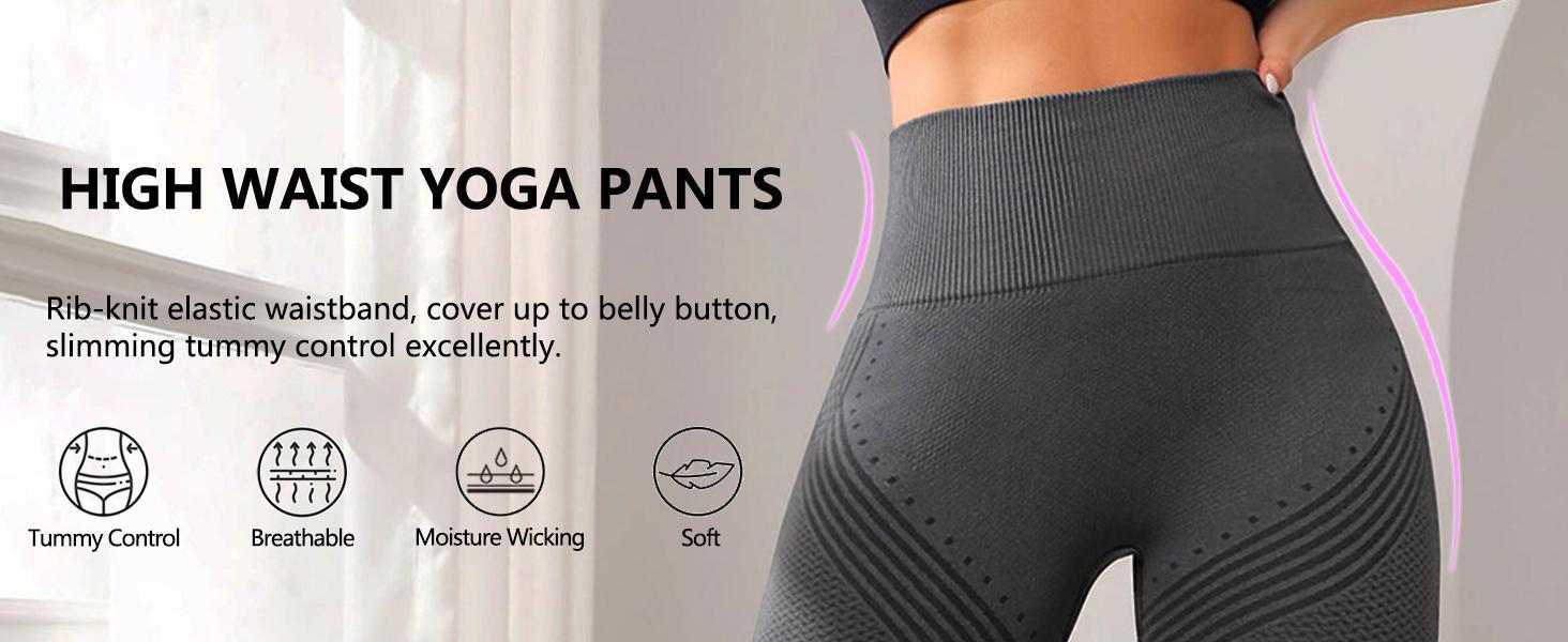 RICH BRIA 3D Scrunch Butt Lifting Leggings - High Waisted Compression Seamless Tummy Control Butt Sculpting Workout Pants Anti Cellulite Yoga Tights for Women - Firm & Smooth Gym Activewear XS-4XL