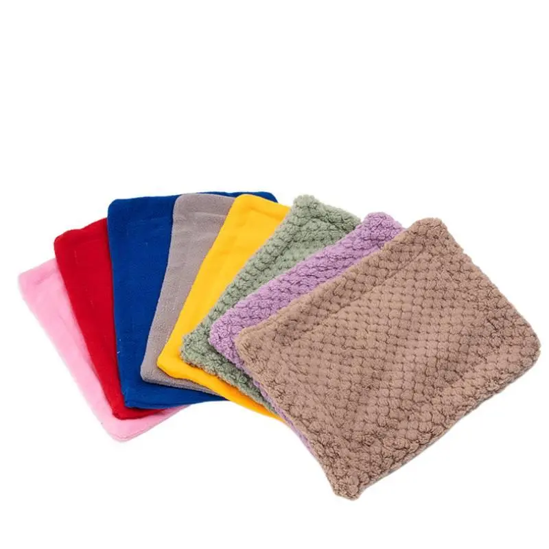 Small Pet Thick Warm Cotton Nest, Hamster Hedgehog Dragon Cat Squirrel Rabbit Universal Winter Insulation Pad, 1/2 Pack