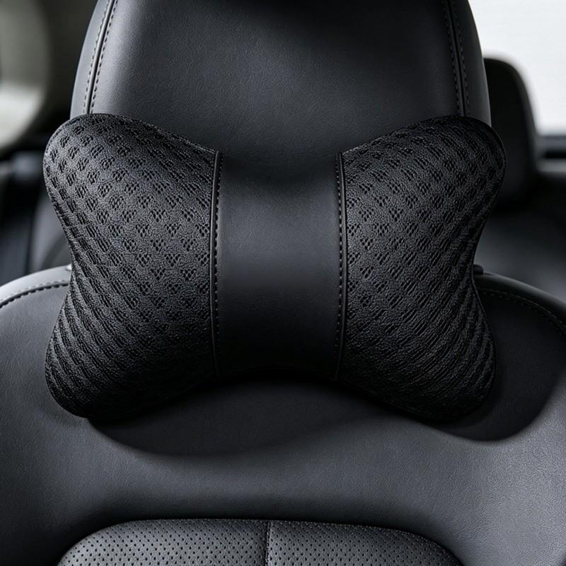 1pc Car Ice Silk Headrest, Breathable Neck Pillow, Lumbar Support Pad, Interior Accessories, Car Seat Headrest, Auto Accessories, Automotive