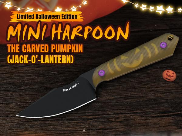 Kizer Halloween Mini Harpoon 3V Steel PEI 1040SHW1, Halloween Theme Design, Men Gift fort EDC knife edc tool Halloween Car-Themed EDC Knife Set