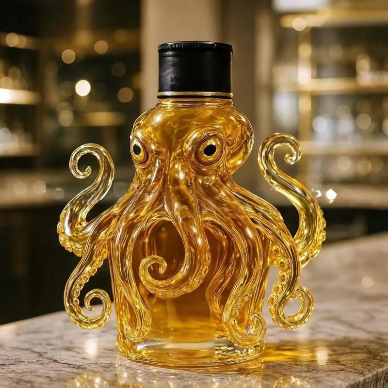 2026 new popular octopus shape whisky bottle cute octopus