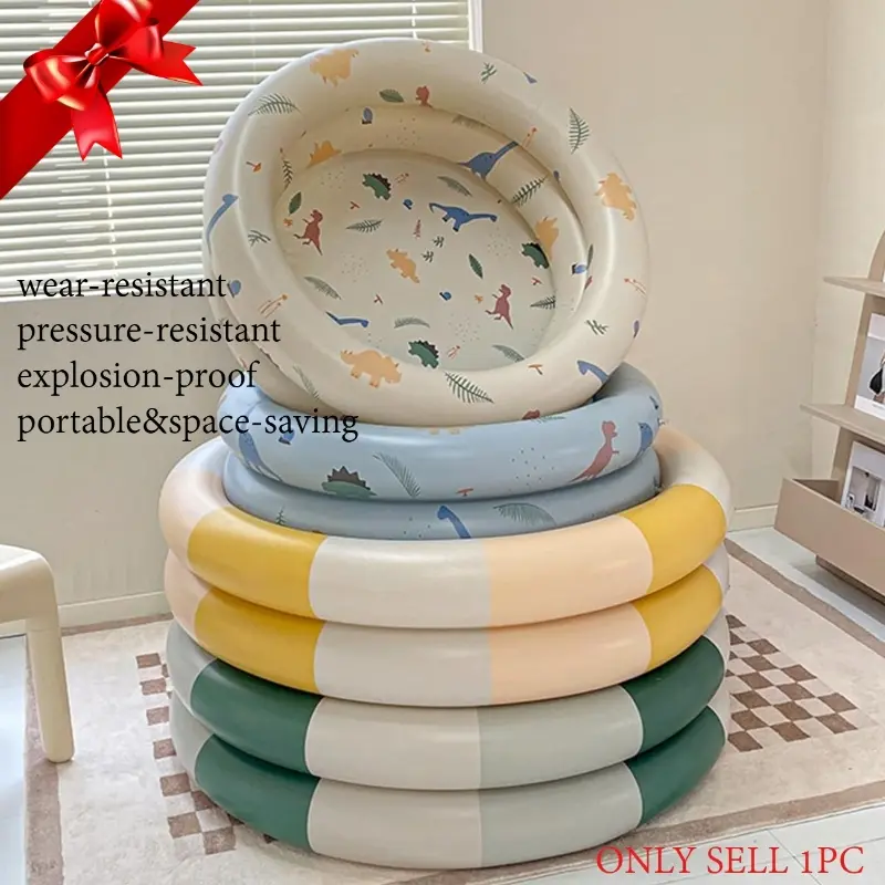 Kids Multifunctional Inflatable Pool, Thick Pressure-resistant Durable, Compact & Easy Storage, Home Water Play, Ball Pit & Bath Pool, Blow Up Pools