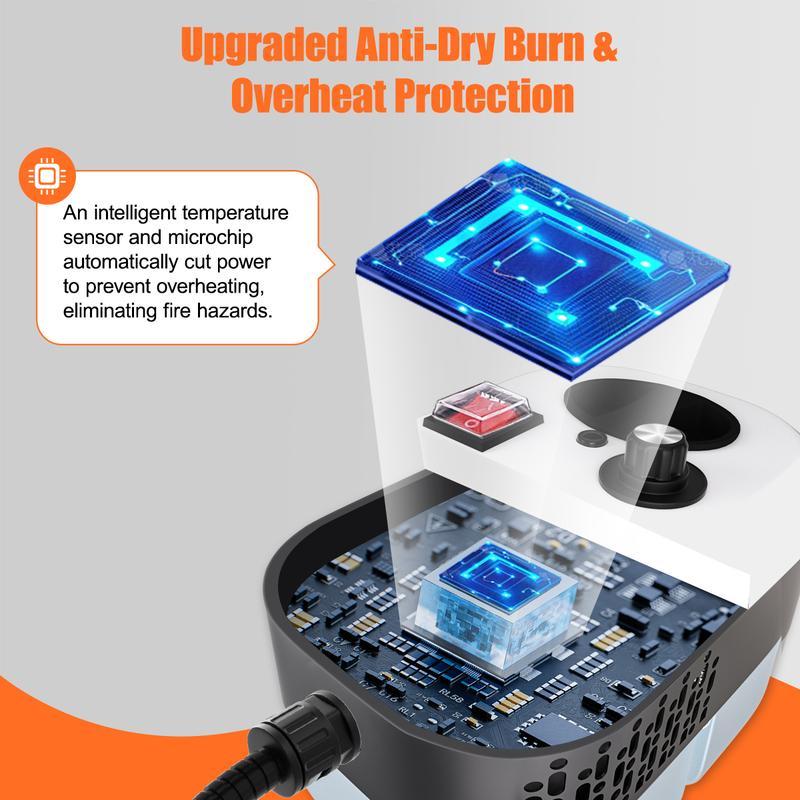 Portable Handheld Steam Cleaner,40.58oz-Multi-functional,with window squeegee and 7 brush heads,6-speed adjustable high-temperature steam cleaning machine,efficient home cleaning,suitable for home,car,washing machine,air conditioner,kitchen grease removal Portable Handheld Steam Cleaner,40.58oz-Multi-functional,with window squeegee and 7 brush heads,6-speed adjustable high-temperature steam cleaning machine,efficient home cleaning,suitable for home,car,washing machine,air conditioner,kitchen grease removal