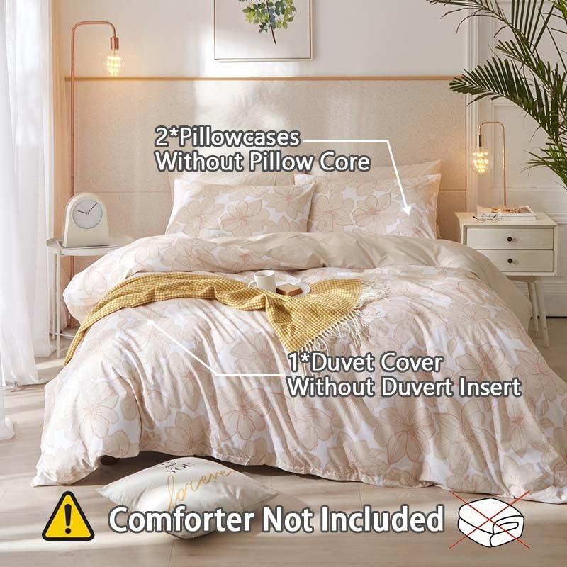3-Piece Printed Duvet Cover Set, Includes 1 Duvet Cover and 2 Pillowcases (Without Insert), Elegant & Soft, Machine Washable for Easy Care, Comfortable Sleep Experience.