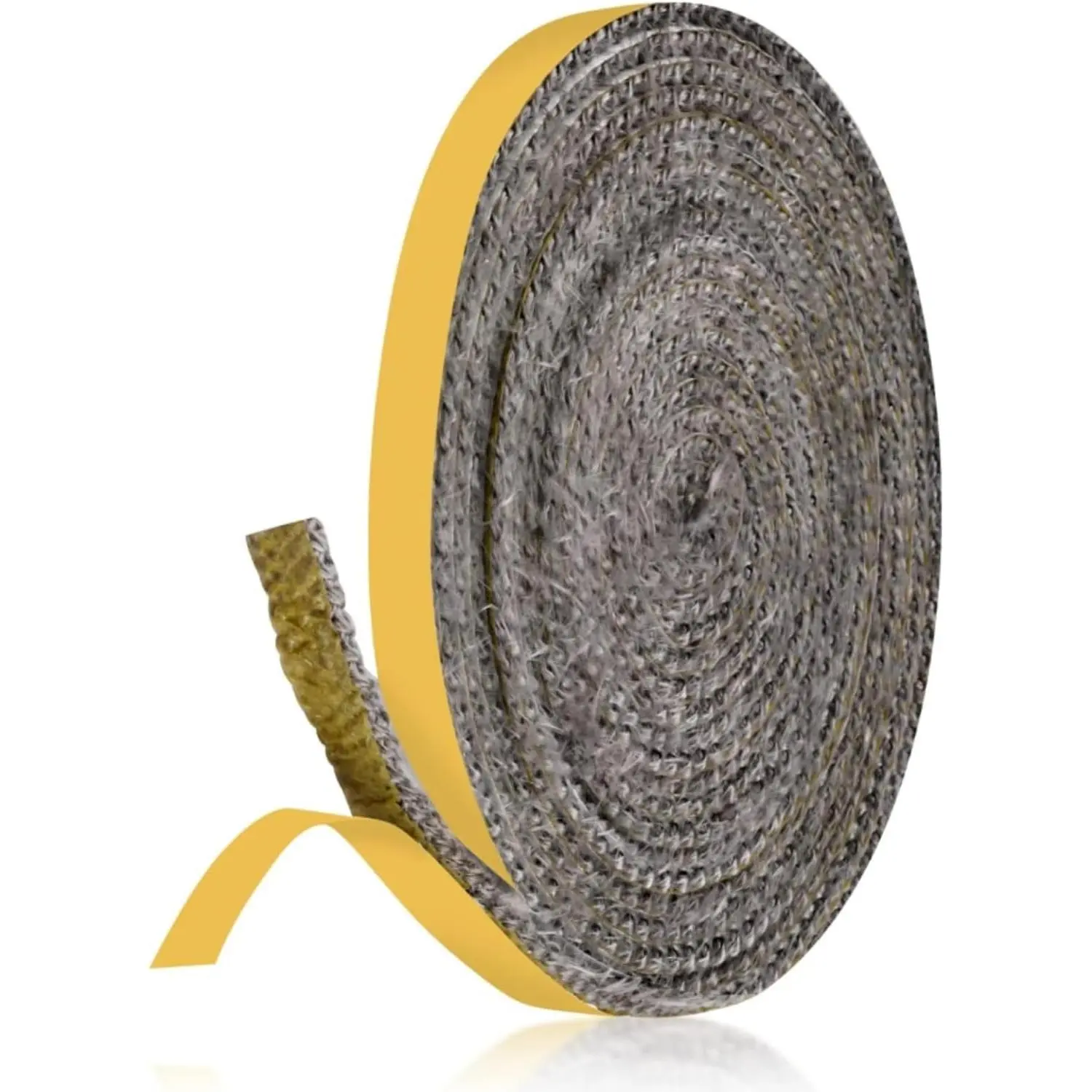 Self Adhesive Heat-Resistant Flat Gasket Tape for Stoves and Fireplaces | High Temperature Fiberglass  Stove Gasket Flat Gasket Tape 1/8" Thick, 5/8" Wide - 79" Length
