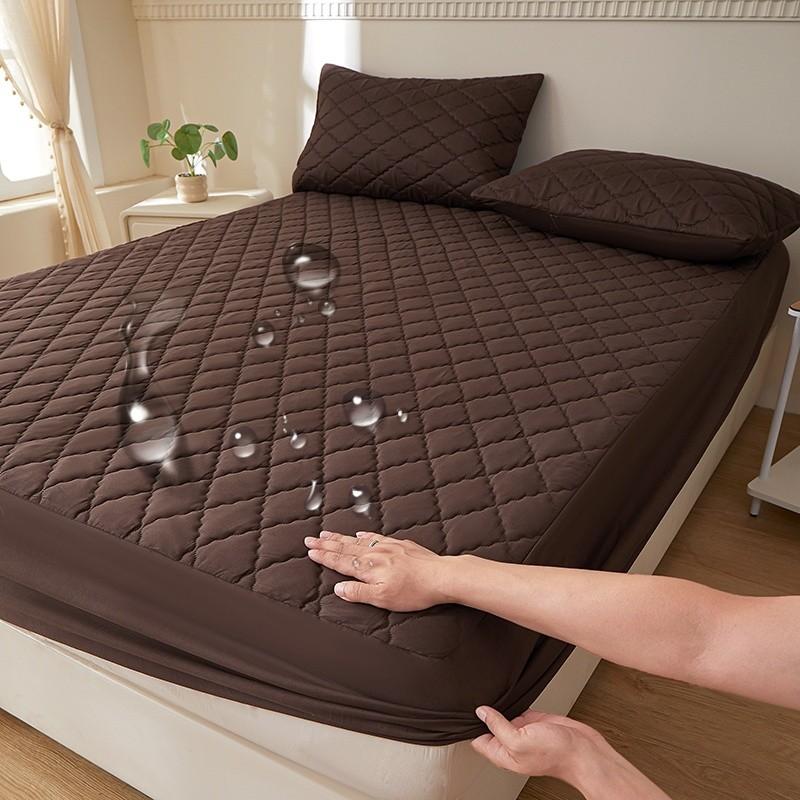 2/3pcs Waterproof Mattress Protector, Deep Pocket for 30cm Depth, Soft and Breathable, Washable, Suitable for Bedroom, Guest Room, Apartment, Dormitory