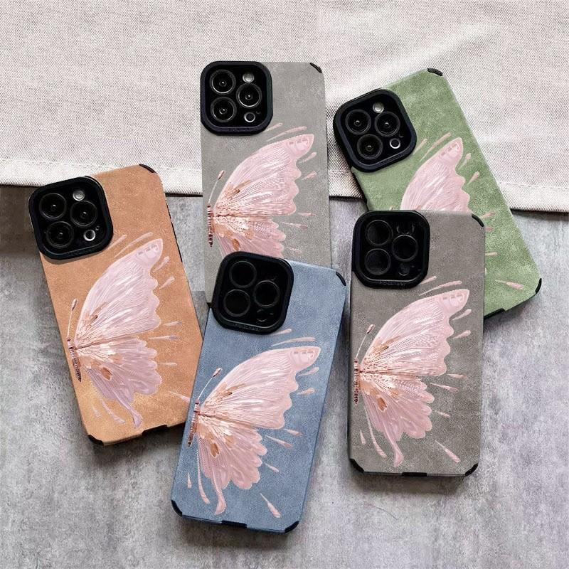 Ethereal Artistic Butterfly Phone Case, Multiple Specifications Available, Translucent Wing Design, Slim Protective Cover for Daily Use, Stylish & Durable Mobile Accessory