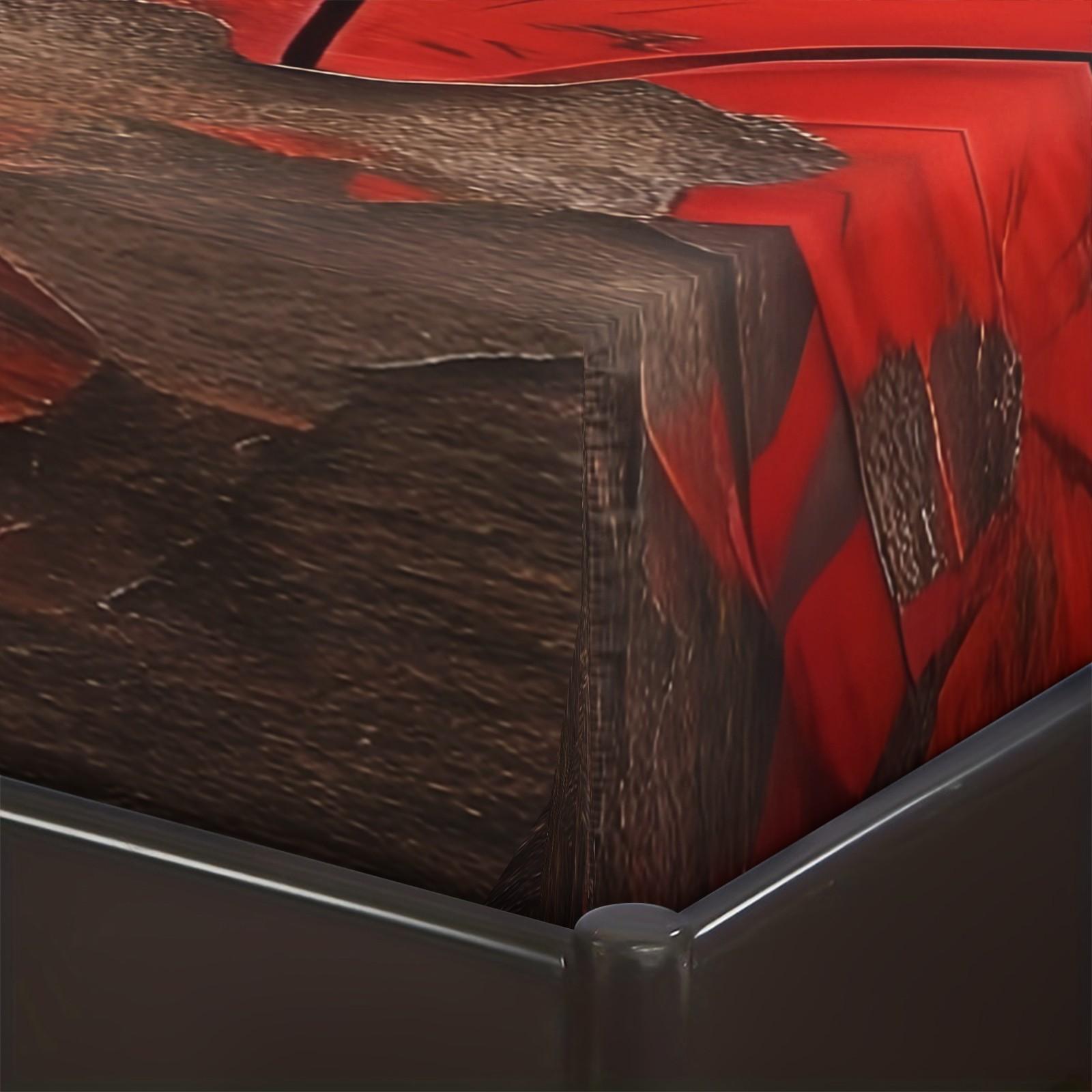 Spider Pattern Bedding Set (1 Fitted Sheet + 2 Pillowcases), Deep Pocket Fitted Sheet, Modern Home Essential Decorative Bedding