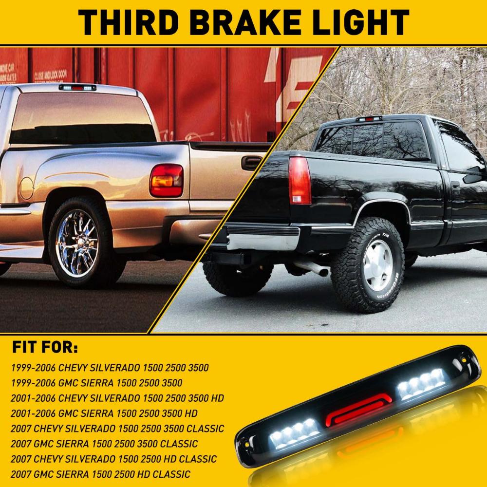 Fit For 99-07 Silverado/Sierra 1500 2500 3500 LED 3RD Tail Brake Light Cargo Lamp Fit For 99-07 Silverado/Sierra 1500 2500 3500 LED 3RD Tail Brake Light Cargo Lamp