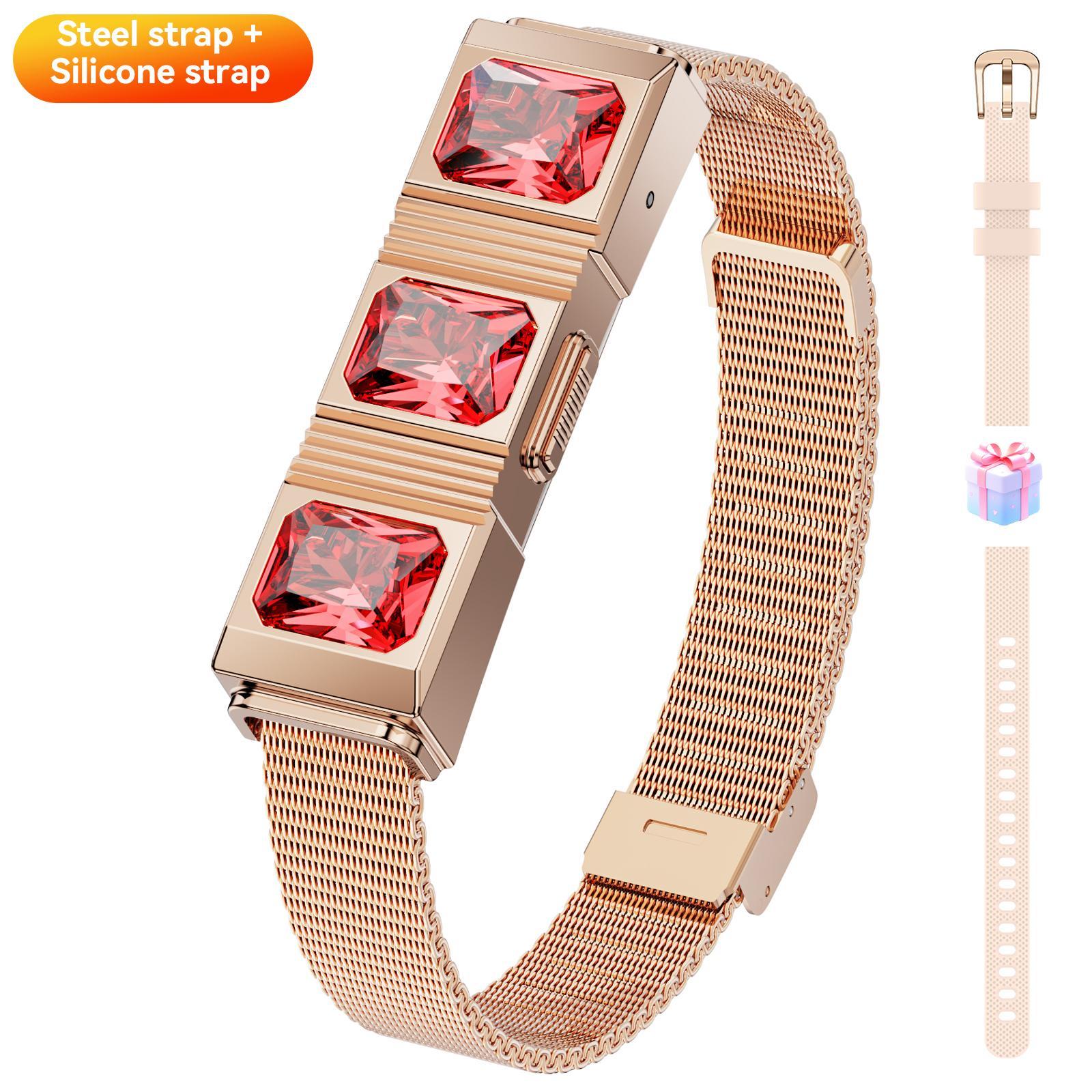 Smart Fitness Tracker Water-Resistant 1 Atm, Pedometer, Multiple Exercise Modes, Bluetooth-compatible, Android Compatible, Ideal Gift for Women