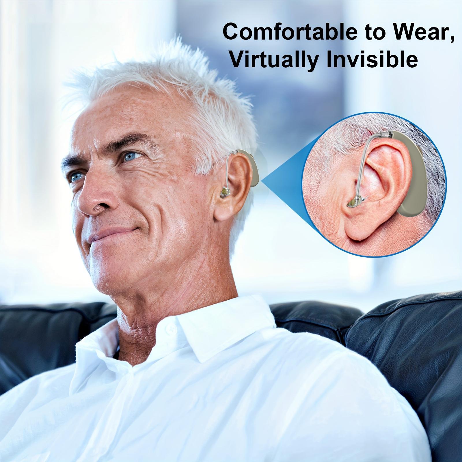 2pcs Sound Amplifier Speaker Ear Hook Rechargeable Abs Material, 4 Volume Levels, Easy Operation, Comfortable Wear for Adults