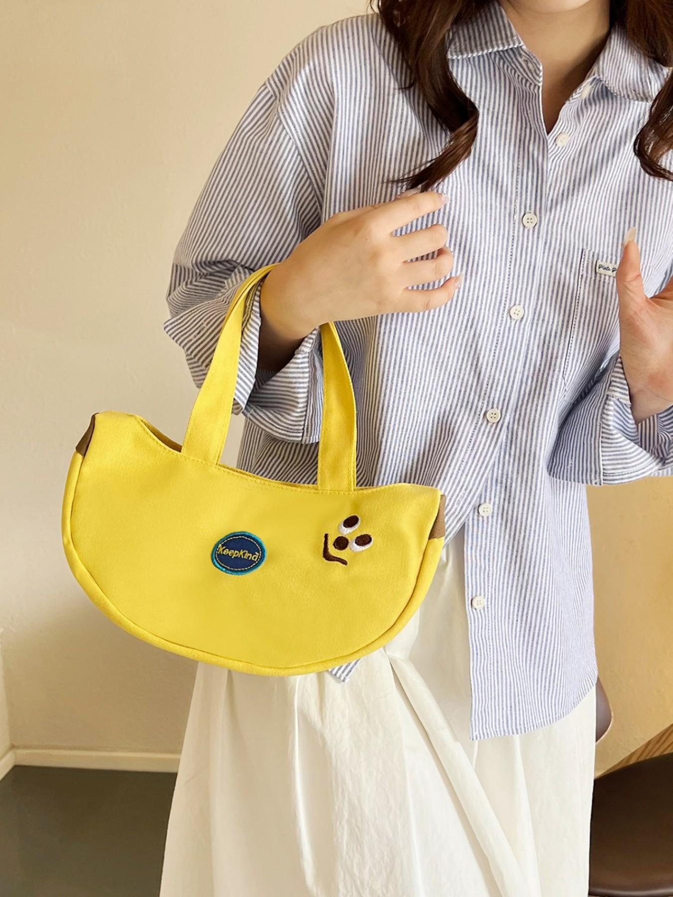 Cute Fashionable Half-Circular Handbag, Large Capacity Elegant Bag, Casual Style Solid Color Shoulder Bag, Perfect for Daily Use