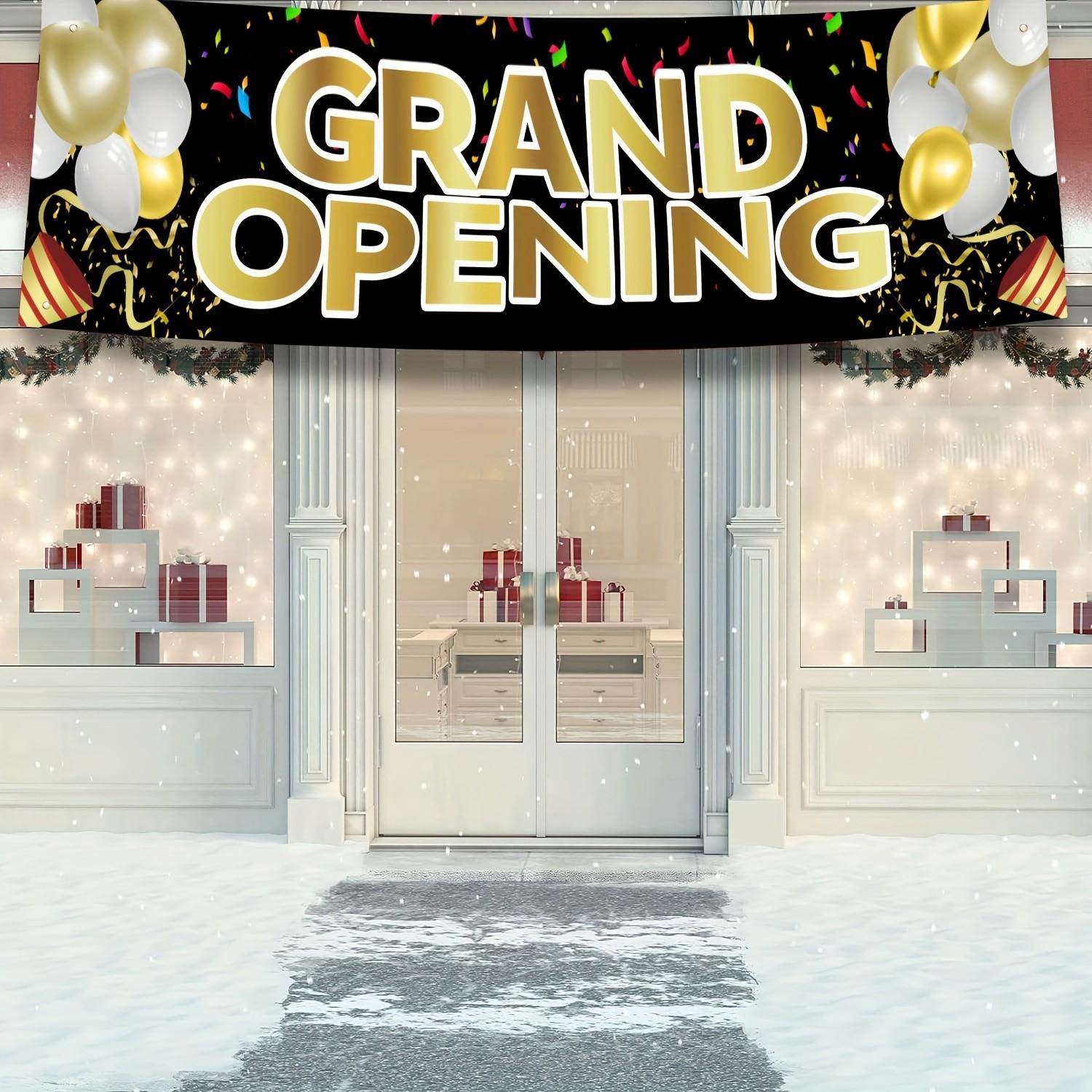 Grand Opening Banner for New Stores, Vibrant Party Decor for Outdoor Ceremonies, Large Advertisements for Gardens & Shops