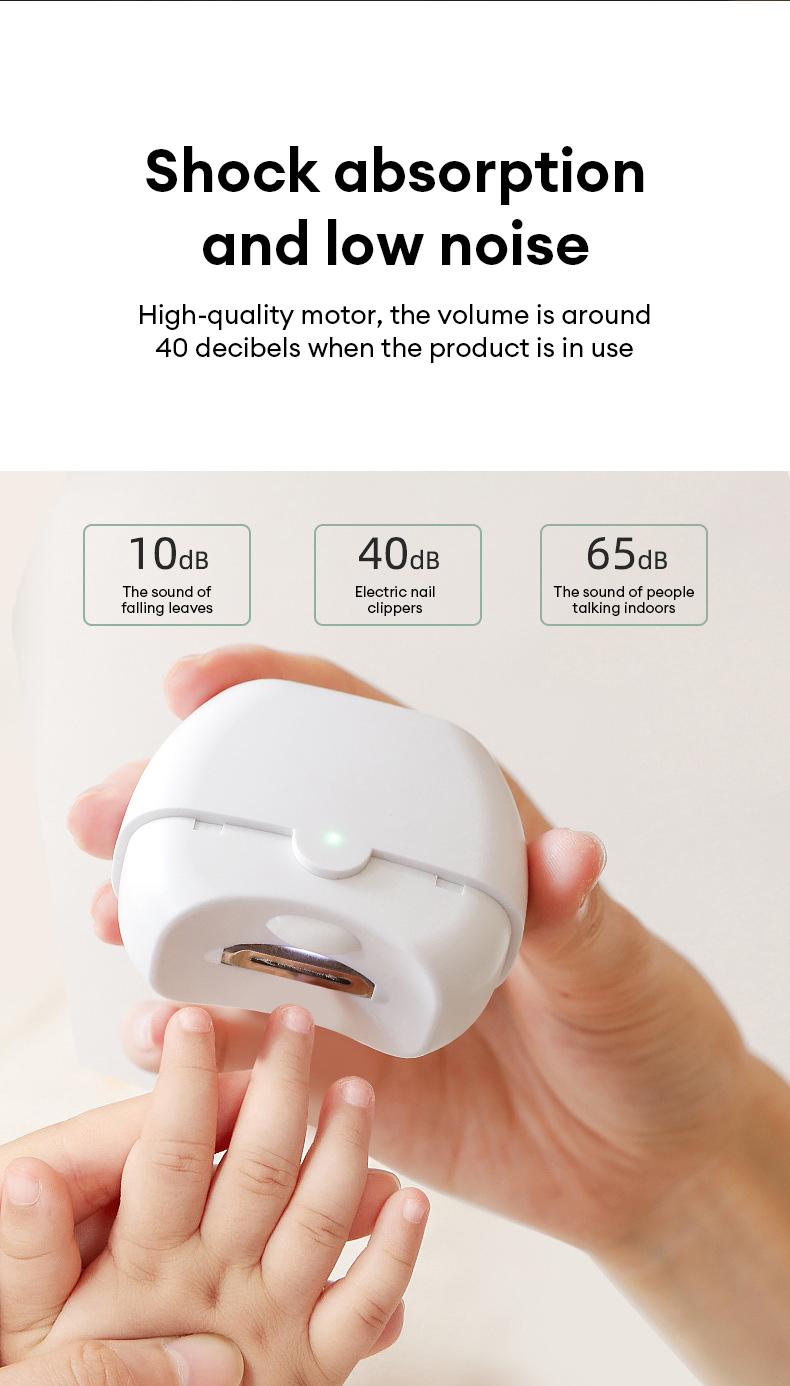 PAXA Electric Nail Clippers with Light, Quiet & Safety Design Automatic Nail Trimmer, Rechargeable Nail Trimmer with Nail Scraps Storage for Home & Travel